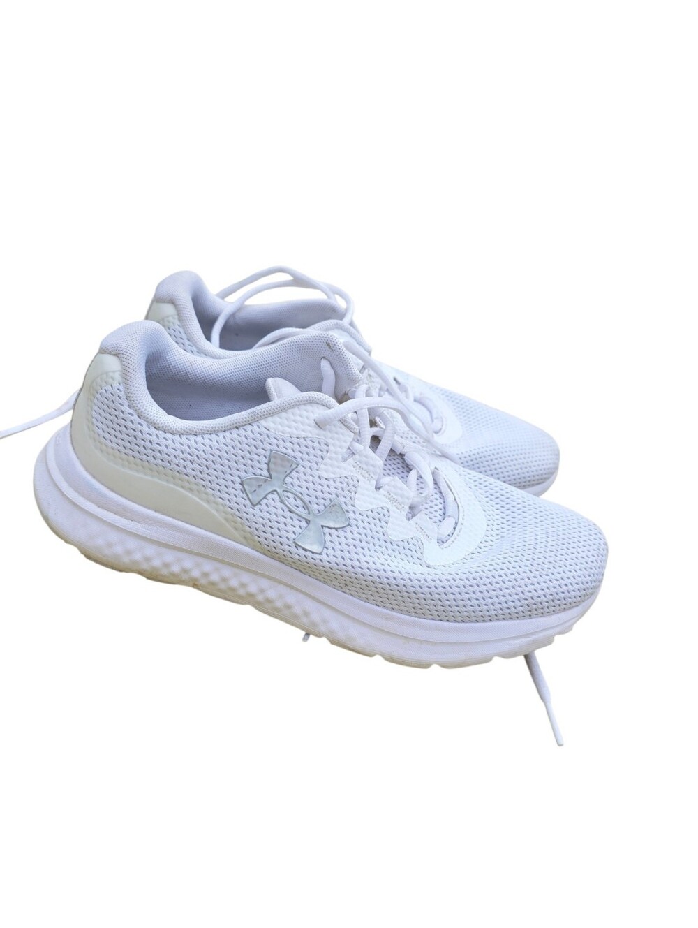 Under Armour Women's White Mesh Athletic Running Shoes